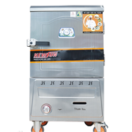 Tủ nấu cơm 10 khay dùng Gas nhập khẩu (30kg gạo/lần) KN-THTQG10K