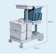 Xe đẩy vệ sinh khách sạn JT 62