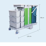 Xe đẩy vệ sinh khách sạn ST 153G