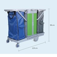 Xe đẩy vệ sinh khách sạn ST 201G 