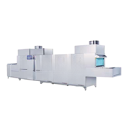 Máy rửa khay bát chén công nghiệp băng tải có sấy dùng gas PMFE-1800GD Prime