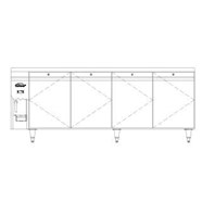 Bàn lạnh 4 cửa 2 chế độ Williams Opal O4R(J) (điều khiển từ xa)