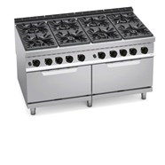 Bếp ga 8 bếp kết hợp với lò nướng ga 2 2/1 G9F8+2FG