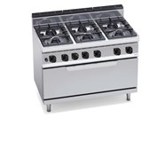BẾP 6 LÒ VỚI LÒ NƯỚNG GAS LỚN G7F6+T / G7F6P+T