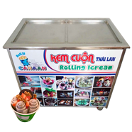 Máy làm kem cuộn chảo đôi 42cm Canaan
