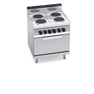 Bếp điện 4 mặt tròn với lò nướng điện 2/1 E7P4+FE