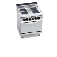 Bếp điện 4 mặt vuông với lò nướng điện 2/1 E7PQ4+FE