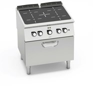 Bếp hồng ngoại 4 vùng nấu + Lò nướng điện 1/1 GN SE7P4/VTR+FE2