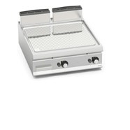 Bếp nướng gas - Mặt nướng có rãnh, làm bằng thép không gỉ LXG9FR8-2/CPD