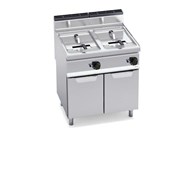 BẾP CHIÊN GAS CÓ TỦ - HAI BỒN CHỨA 18+18L - GIÁN TIẾP GL18+18MI