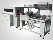 Máy đóng gói và cắt loại L tự động, Máy đóng gói co FL-5545TBA + SM-5030LX 