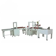 Dây chuyền dán thùng carton có đóng đai 2 lần MK-APLCSS03