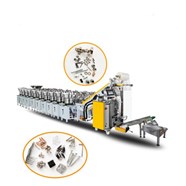 Máy đóng gói với 10 khay nạp rung YUPA-420C