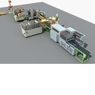Dây chuyền đóng gói và dán thùng tự động