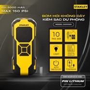 Dụng cụ đa năng bơm xe, đèn pin Led, sạc dự phòng STANLEY SXIF0101  