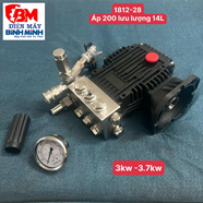 Đầu Bơm Máy Rửa Xe Shinko SK-1812 (trục âm 28mm) 