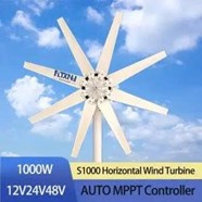 Tuabin gió nằm ngang 1000W 12V 24V SC-1000