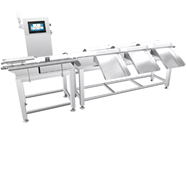 Máy phân loại có chức năng loại bỏ sản phẩm lỗi, máy phân loại theo trọng lượng tùy chỉnh.