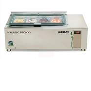 Tủ Trưng Bày Kem Gelato Để Bàn Nemox 4 Magic Pro 100 I-Green