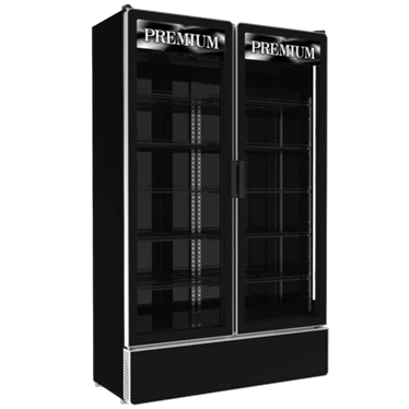 tu mat canh kinh tran vien sanden intercool spb-1000p premium (inverter) hinh 1