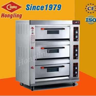 lo nuong 3 tang 6 khay dung gas hongling hly-306e hinh 1