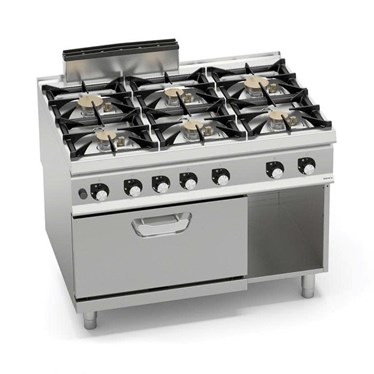 bep gas 6 bep su dung lo nuong gas 2/1 gn sg9f6psp+fg hinh 1