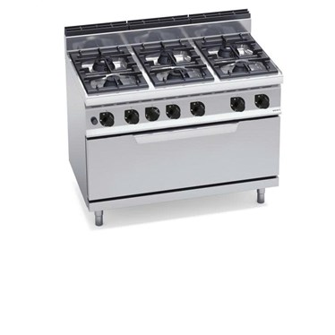 bep 6 lo voi lo nuong gas lon g7f6+t / g7f6p+t hinh 1