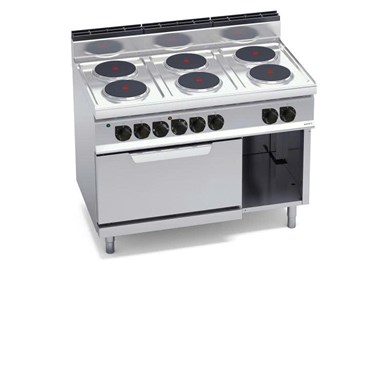 bep dien 6 mat tron voi lo nuong dien 2/1 e7p6+fe hinh 1