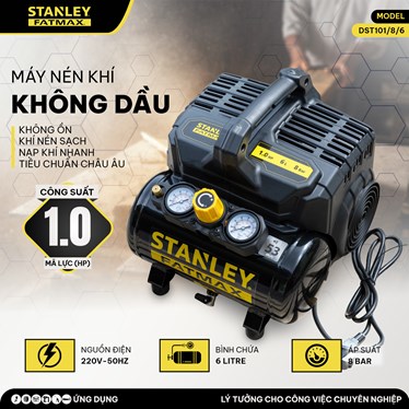may nen khi khong dau 6l stanley fatmax dst101/8/6  hinh 1