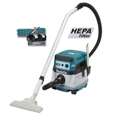 may hut bui dung dien va pin 18vx2 makita dvc861lz hinh 1