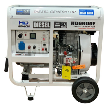 may phat dien chay dau 6kw hidachi hd6900e hinh 1