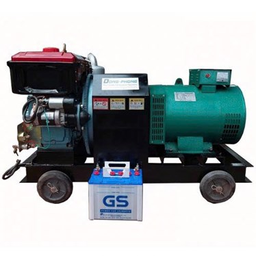 may phat dien dau no 5kw dong phong 12hp (d12 mat nuoc, de) hinh 1