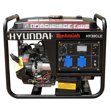 may phat dien chay xang 2.5kw hyundai hy30cle hinh 1