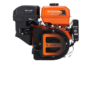 dong co xang mitsuyama 16hp tl-420r-2d tua cham co de  hinh 1