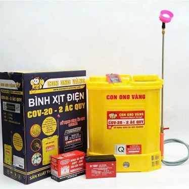 binh phun thuoc xit dien 20l con ong vang cov20 hinh 1