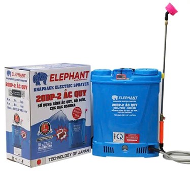 binh phun thuoc tru sau 20l elephant 20dp (ac quy 12v12ah) hinh 1