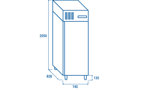 tu dong cool head rn 700 (inox - freezer cabinet) hinh 2