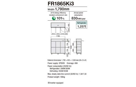 tu mat 6 canh fujimak fr1865ki3 (nhat ban) hinh 2