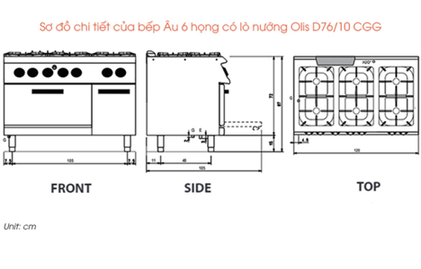 bep au 6 hong co lo nuong olis d76/10 cgg hinh 2