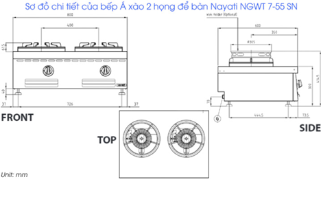 bep a xao 2 hong de ban nayati ngwt 7-55 sn hinh 2