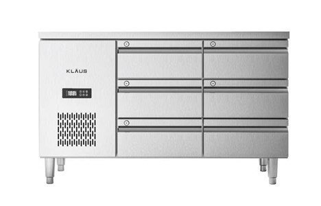 ban dong inox 6 ngan keo klaus kdf-1.1-2w hinh 2
