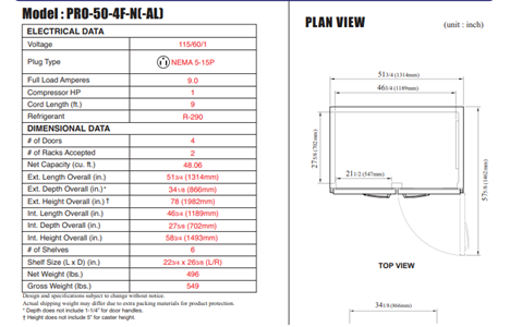 tu dong 4 canh turbo air pro-50-4f-al hinh 2