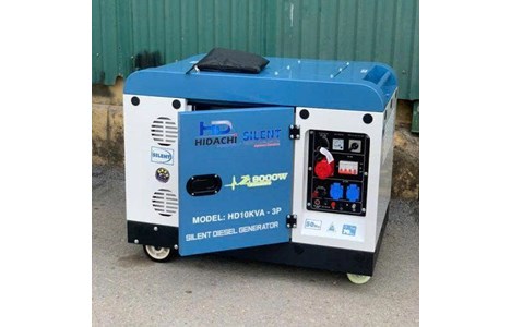 may phat dien 9kw hidachi hd-10kva-3 (220v va 380v) hinh 2
