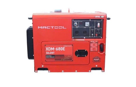 may phat dien 5kw mactool xdm-680e (chay dau) hinh 2