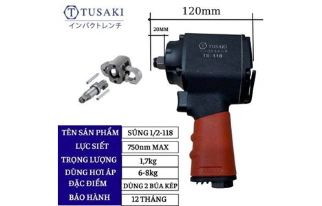 may siet bulong tusaki 1/2′ ngan ts-118 hinh 2