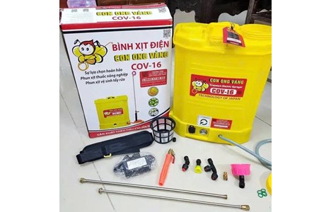 binh phun xit dien 16 lit con ong vang cov-16d hinh 2