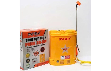 binh xit dien phun thuoc 20 lit pona 20-dp (ac qui 12v12ah) hinh 2