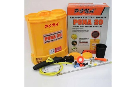 binh xit dien phun thuoc 20 lit pona pn20 (ac qui 12v8ah) hinh 2