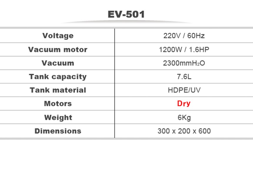 may hut bui ev-501 hinh 0