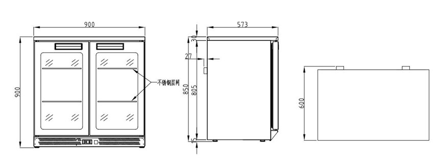 tu mat mini bar 2 canh kolner mg50l2w (quat gio) hinh 0